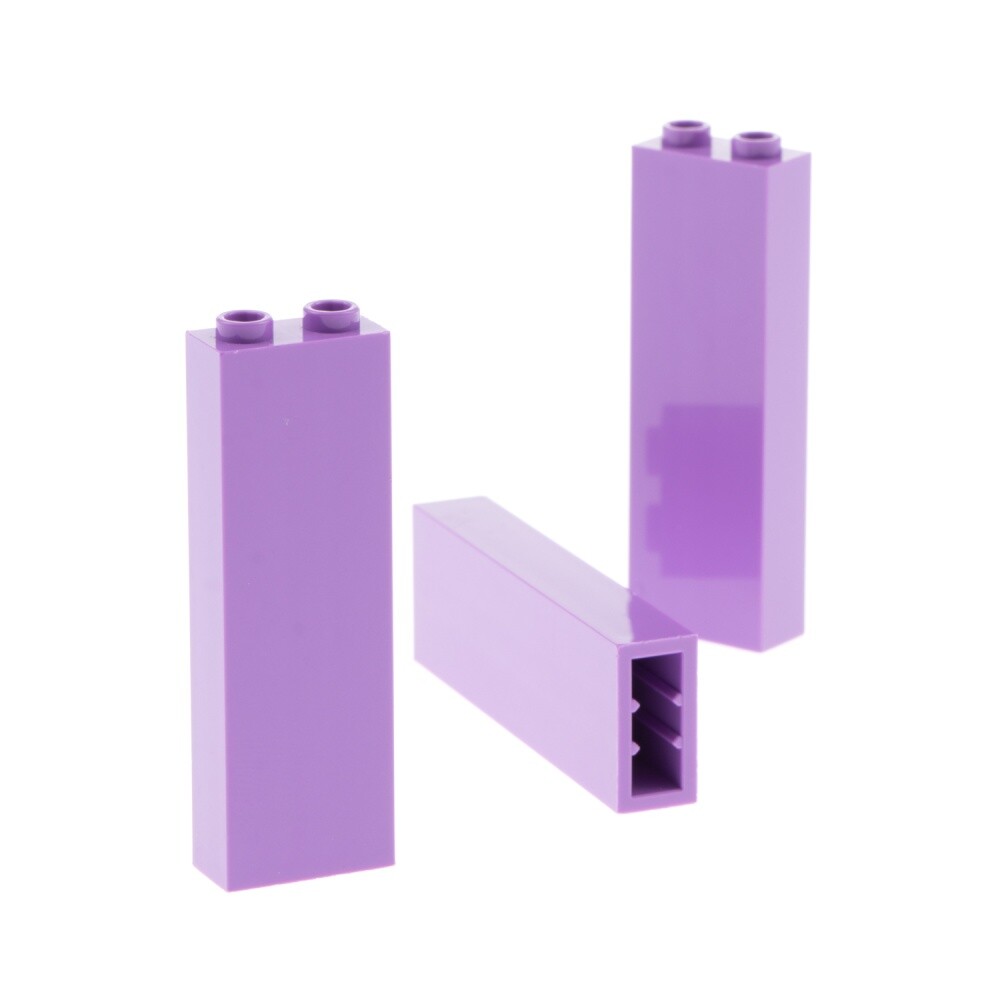 3x Lego Building Brick 1x2x5 Medium Lavender Pink Support Column 6310203 2454