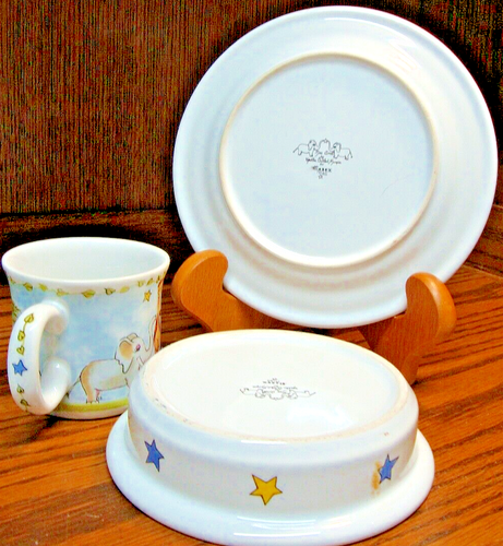 Heather Outlaw Kurpis Mes Ames/ Essex Child’s Ceramic Plate, Bowl & Mug Set Y17 - Picture 7 of 10