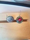 Firefly fiery dangle drop earring rhinestone mosiac