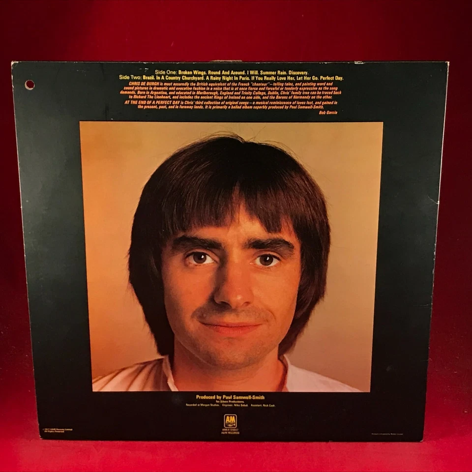 CHRIS DE BURGH At The End Of A Perfect Day 1977 UK PROMO Vinyl LP + INNER EXCELL - Bild 3 von 4