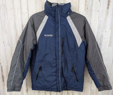 Columbia Parka Coat Youth 14/16 Full Zip Tech Pocket Lined Fleece Collar Winter
