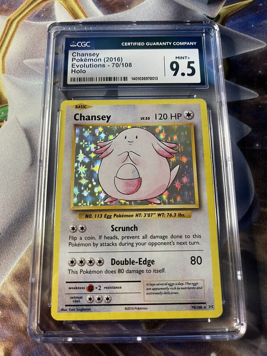 2016 chansey pokemon card PSA 7 Like new Common Retreat cost Chansey [1st Edition] #68 Prices