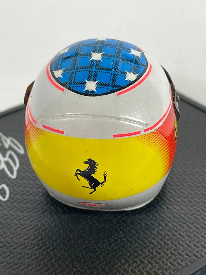 Hot Wheels Racing 1:8 Scale Michael Schumacher 1999 Helmet on Platform - Image 4 of 4