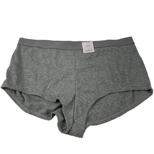 Auden Women's Size Large 12-14 Panty Brief Boyshort Gray New With Tags - Picture 1 of 9