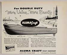 1955 Print Ad Aluma Craft Erich Swenson Designed Aluminum Boats Minneapolis,MN