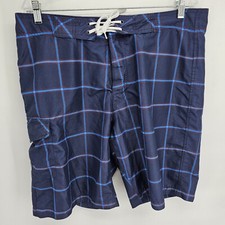 Mens Old Navy Swim Trunks Shorts Blue Red Size L