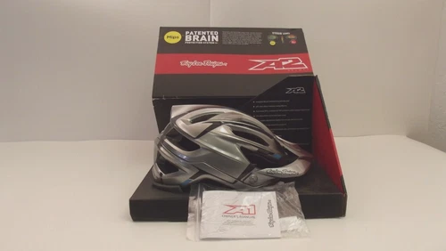 TROY LEE DESIGNS A2 HELMET W/ MIPS SILVER/ BURGUNDY 132257011 SM   A-1
