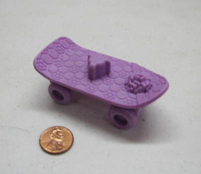 Fisher Price Little People Purple Skateboard Skate Board For 1 Figure Gift