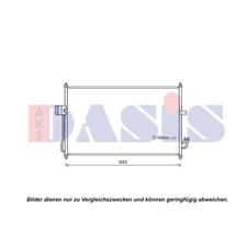 AKS DASIS Condensador Acondicionado Con Secadora para Opel Astra K B16 BMW 2
