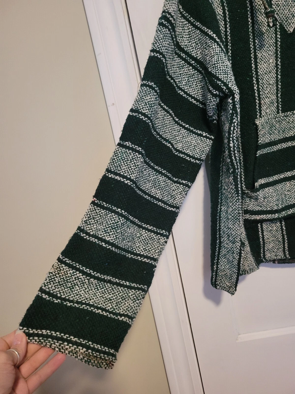 VETEMENTS Baja Poncho Felpa con Cappuccio Unisex Hippie BOHO Grunge Anni 90 Coperta Messicana