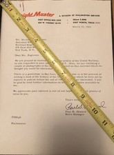 Vintage Eisenbahn - Michael Eagleson Brief mit Fotos 1969