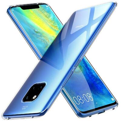Silikon Hülle für Huawei Mate 20 Pro Backcover TPU Durchsichtig Handyhülle Case