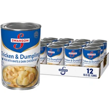Canned Chicken, Dumpling, White and Dark Chicken Meat, 10.5 OZ Can - Case of 12