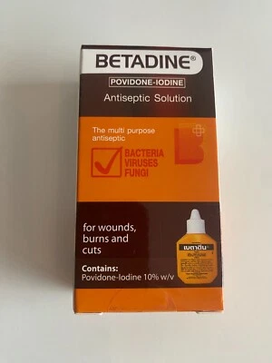 1 X BETADINE 30ml ANTISEPTIC POVIDONE IODINE SOLUTION FOR WOUNDS, BURNS & CUTS.