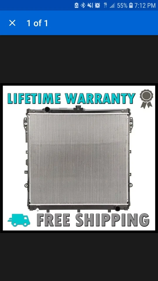 2994 Radiador Nuevo para Toyota Sequoia 08-14 Tundra 07-13 4.6 4.7 5.7 V8 Foto 2 de 4