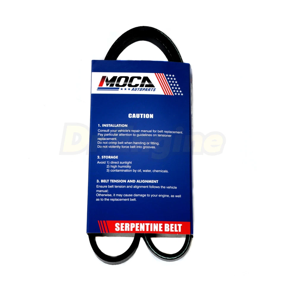 2x Conjunto de tensor de correa serpentina para Dodge Neon Chrysler PT Cruiser 2,4 L L4 Foto 4 de 4