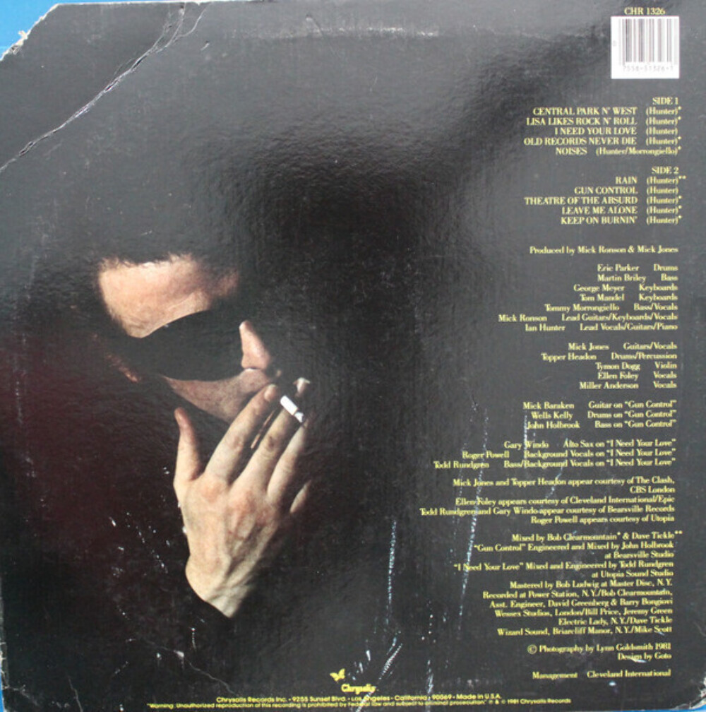 欧2LP Ian Hunter Short Back N Sides CRVX1326 Chrysalis Catalogue /00660 Short Back n' Sides | Ian Hunter