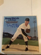 DETROIT TIGERS- DENNY MCLAIN SIGNED AUTOGRAPH VINYL ALBUM TRISTAR COA DETROIT TIGERS- DENNY MCLAIN SIGNED AUTOGRAPH VINYL ALBUM TRISTAR COA