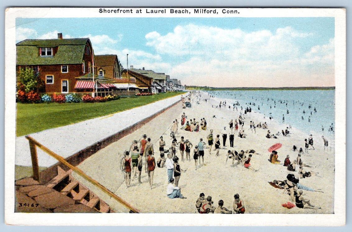1936 LAUREL BEACH MILFORD CONNECTICUT CT SHOREFRONT HOUSES COTTAGES