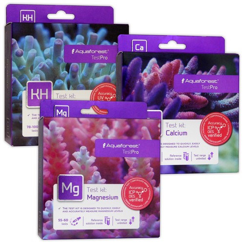 Aquaforest Test Pro Kit Magnesium, Calcium & KH/ALK Marine Coral Reef
