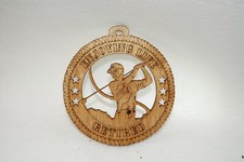 MALE ENJOYING LIFE RETIRED GOLFER LASER CUT ORNAMENT