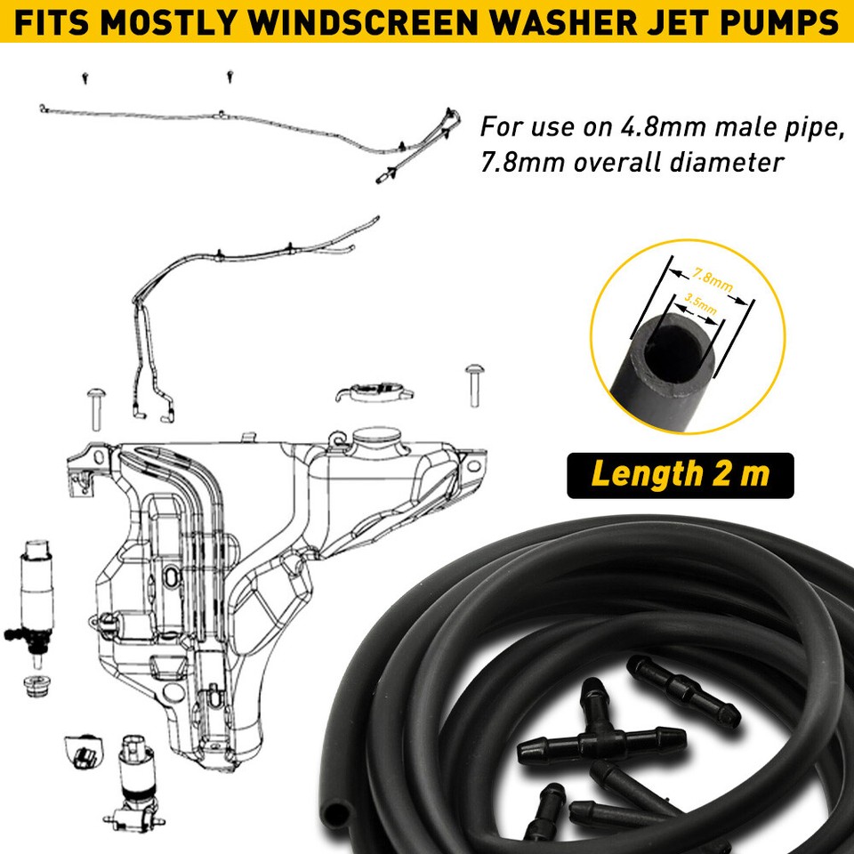 Front Windshield Washer Nozzle Hose for Kit Jeep Grand Cherokee 1316