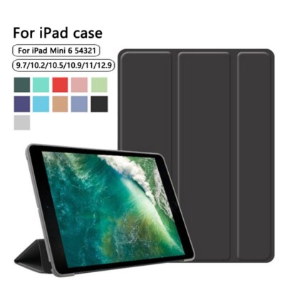 Slim Case For Apple iPad 9 8 7 5 6 mini 1 2 Air Smart Cover with Auto Sleep/Wake