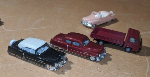 Lotto di 8 praline vintage Cadillac Buick Mercedes Thunderbird scala 1/87 GERMANIA - Foto 3 di 7