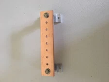 1.5" x 7 x 0.25" Copper Busbar - Power Distribution Bus Bar - Terminal Block