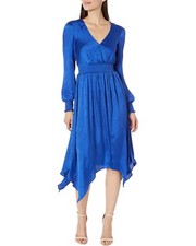 MICHAEL MICHAEL KORS Women's Jacquared Zebra-Print Plisse Dress SIZE M