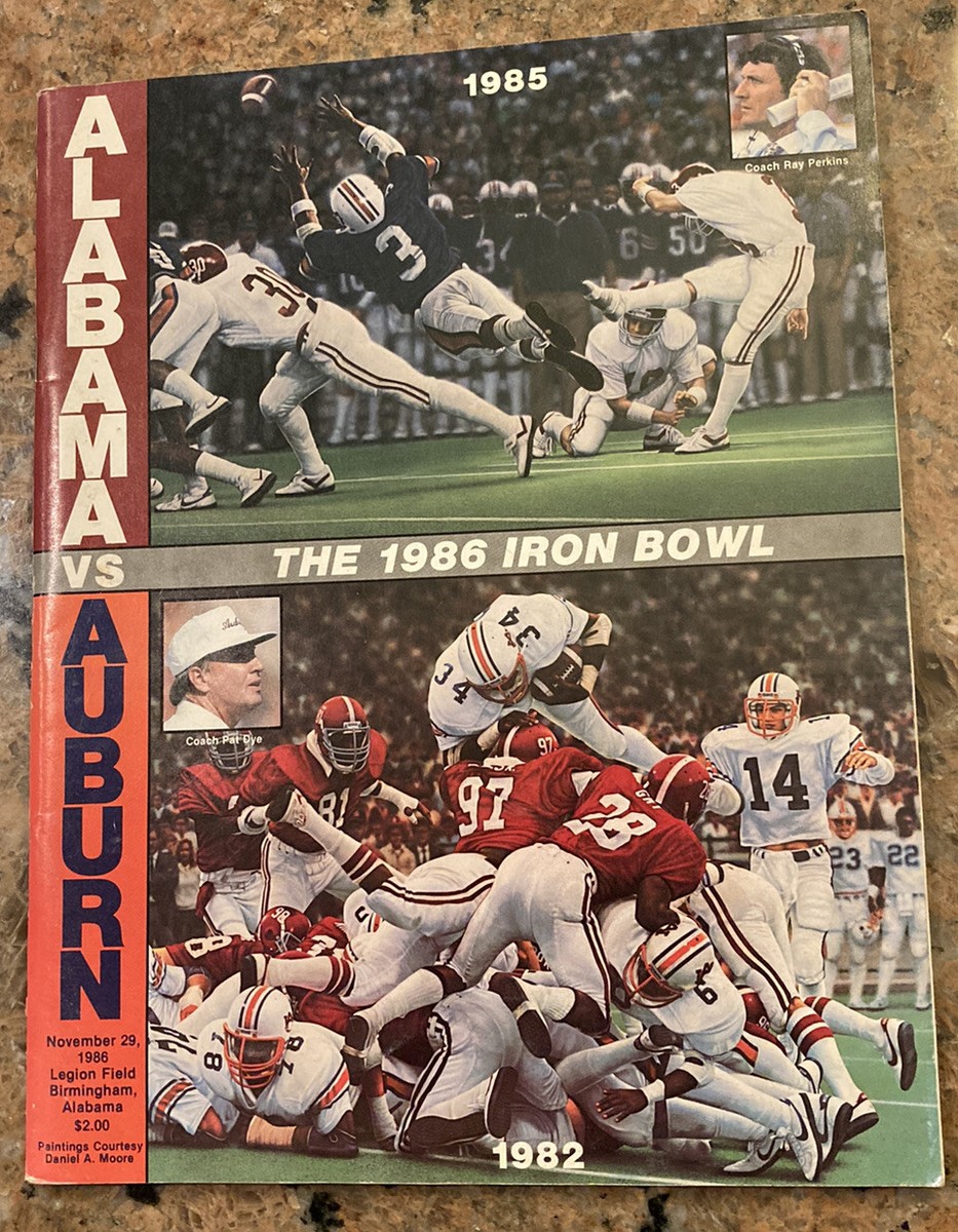 Iron Bowl How Do I Watch The Alabama Game Vintage 1986 Auburn