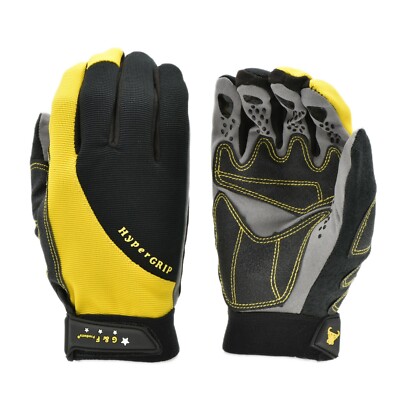 G & F 1089 Hyper Grip Non-Slip High-Performance Work Gloves, 1 Pair
