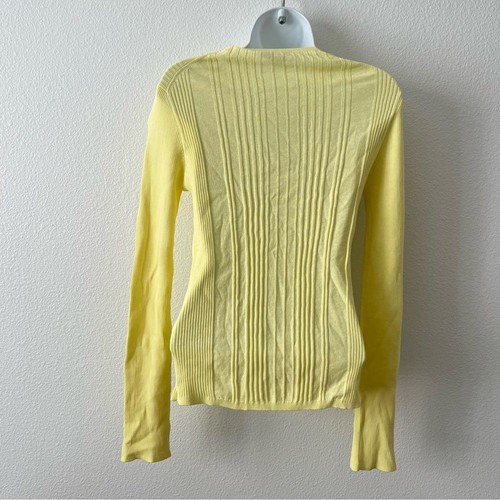 Vince Women’s Variegated Rib Crewneck Lightweight Spring Sweater Large NWT - Picture 6 of 9