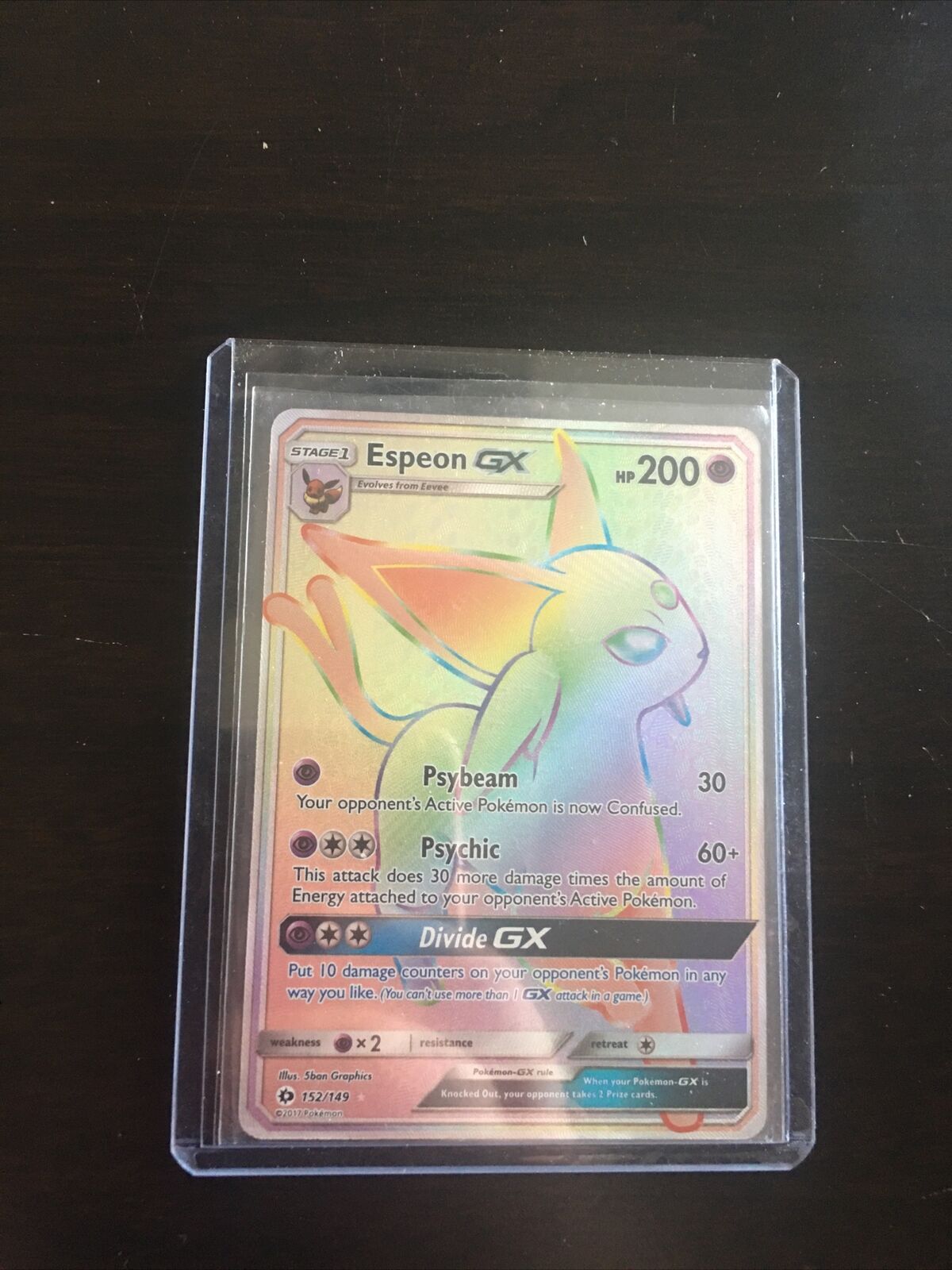 Carta Pokémon Espeon Gx Full Art Sol E Lua