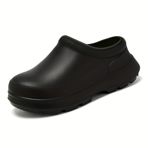 Nurse Chef Women's Footwear Black Slip On Water Shoes Closed Toe EVA Work Shoes