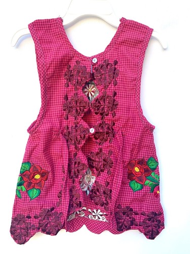 6-7 Year Girl Protective Floral Apron handy pocket pretend cooking dressy Apron - Picture 15 of 25