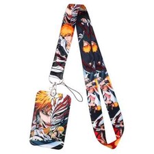 Bleach Anime Series Ichigo Kurosaki Character Lanyard With ID Badge Holder