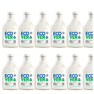 12x1L ECOVER Zero sensitiv Weichspüler 0% Parfüm Allergie vegan 396WL