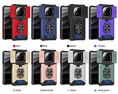 Phone Case Hybrid Armor Slide Lens Camera Cover For Xiaomi Redmi Note 14 Pro+