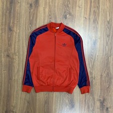 ADIDAS VENTEX Vintage 80s Red Track Top Jacket made in France
