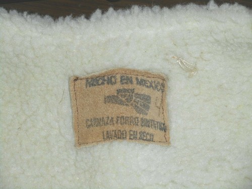 SHERPA VEST Hecho En Mexico Child Youth W Burnt Horse Sombrero Hat Art Vintage - Picture 8 of 12