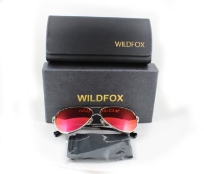 Wildfox Airfox II Deluxe Sunglasses Silver Aviator Pink  display picture 1