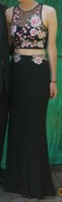 Prom dress, full length, two piece, size 0