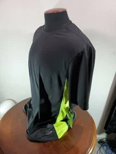 Game Time Athletic Tshirt Mens XXL Black Moisture Wicking  Sun Protection...