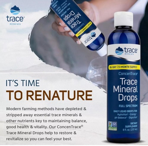 ConcenTrace Trace Mineral Drops -8 Fl.oz - Picture 8 of 11
