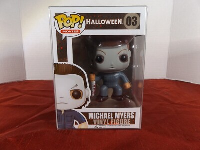 New Funko Pop! Halloween Michael Myers w/ Bloody Knife #03 with protective  case