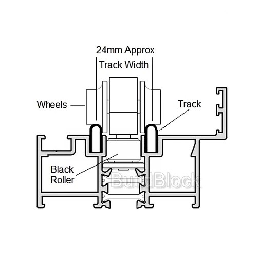 Smart Bifold Door Rollers hinge guide replacement aluminium runner bottom top - Picture 6 of 42