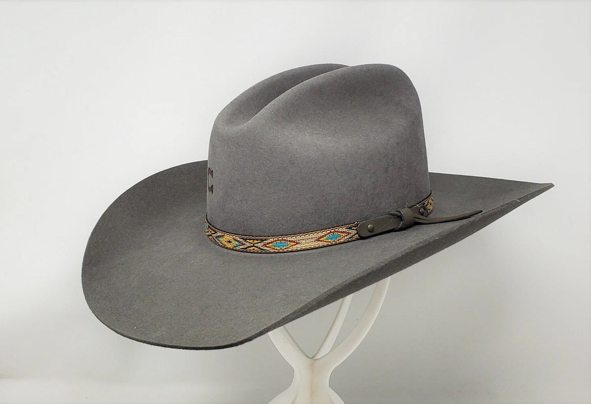 Charlie Horse Wool Blend Hat Western Hat with Snakeskin Band - Taupe CHARLIE 1 HORSE SPEAR POINT FASHION HAT - SILVER BELLY – The  main image 2