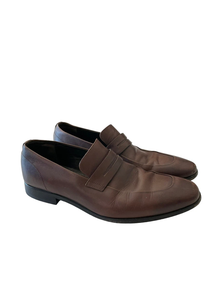 HUGO BOSS Leather Upper Brown Dress Shoes for Men for sale  display picture 1