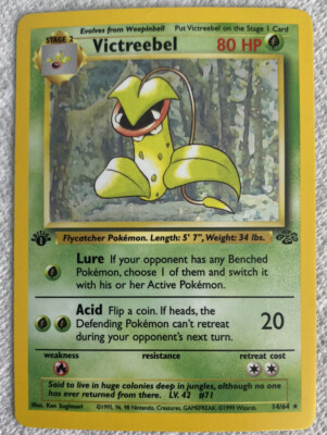 🌿Bellsprout, Weepinbell, Victreebel 1ST EDITION! Pokemon Cards